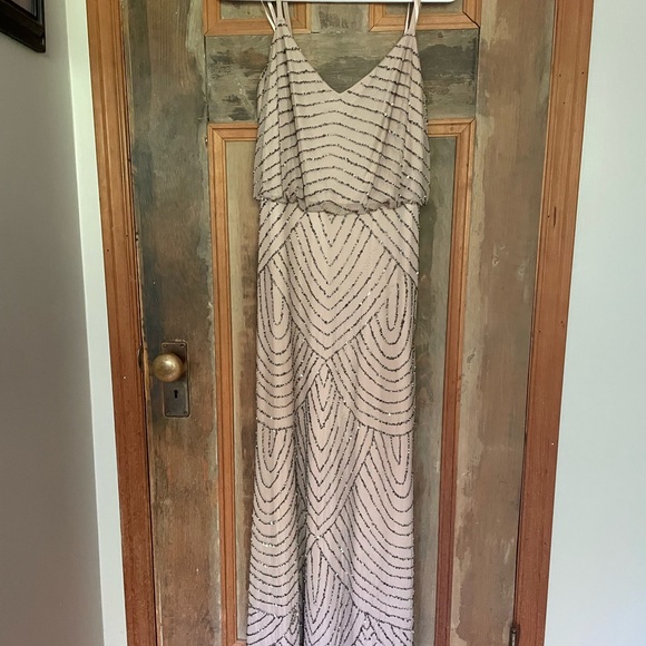 Adrianna Pappel size 8 beaded dress - Picture 1 of 6